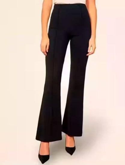 Women's Nontransparent Fabric Classic-Stylish Pant Black