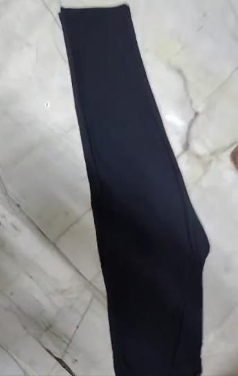 Men's Black Loose Fit Corduroy Cargo Style Trouser
